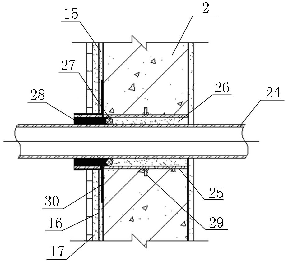 Underground waterproof system with same life cycle as building and construction method thereof