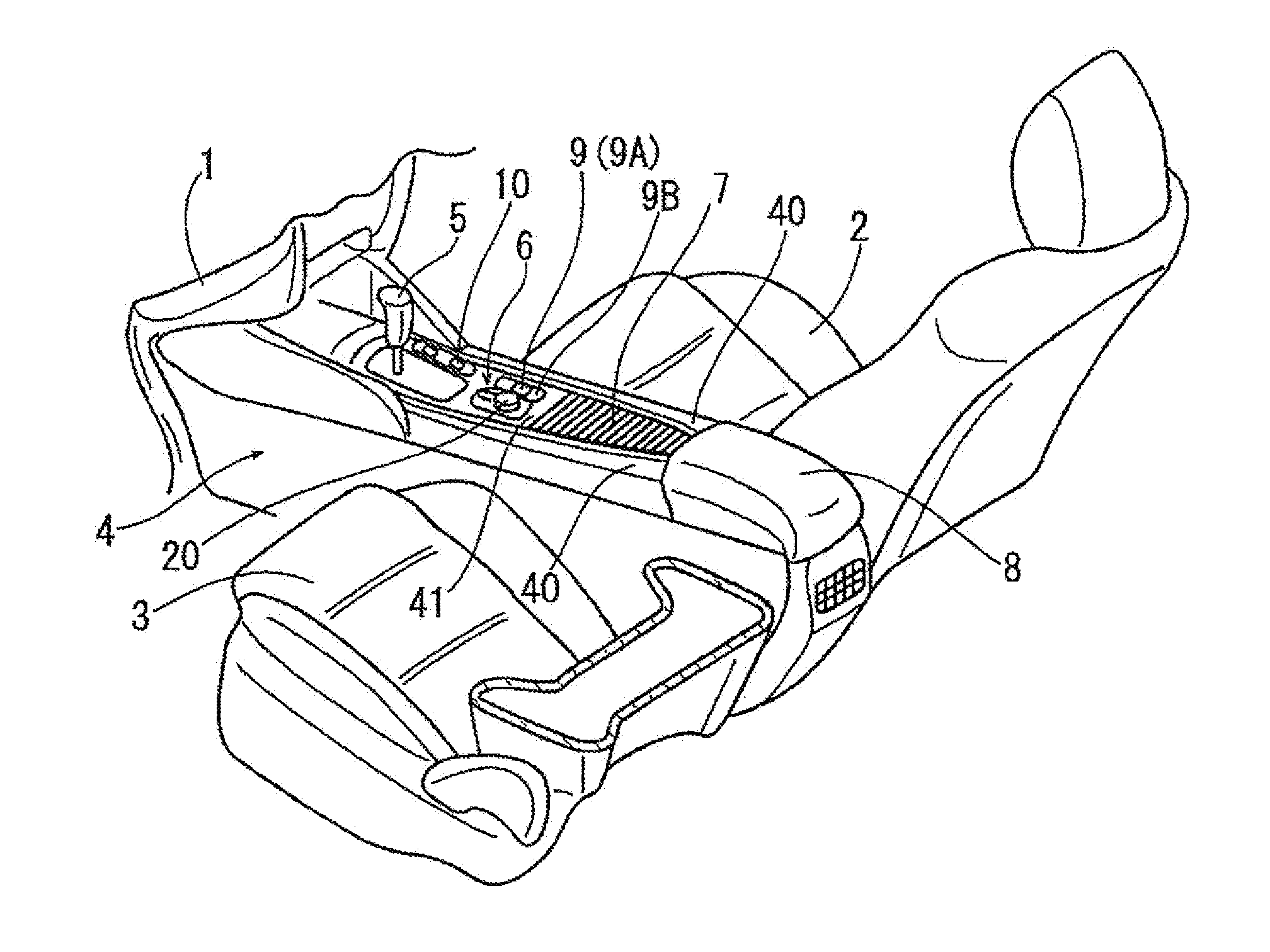 Center console structure of vehicle