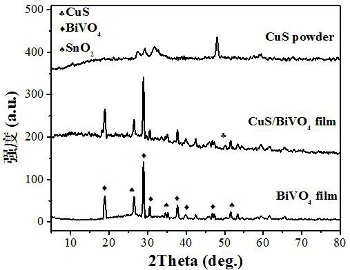 Preparation of copper sulfide/bismuth vanadate double-layer film composite and its application as photoanode