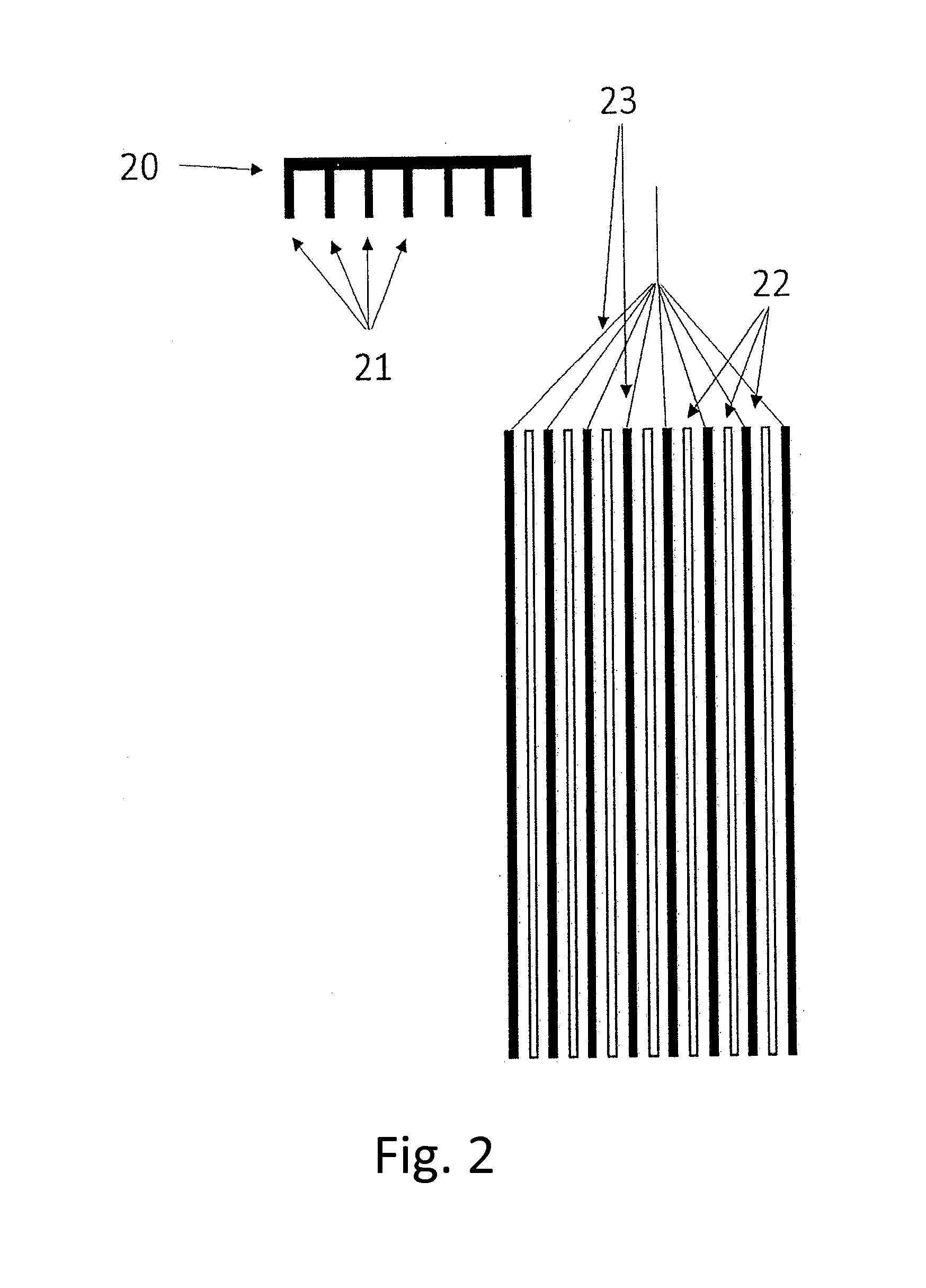 Beveled cell design for an alkaline battery to remove gas