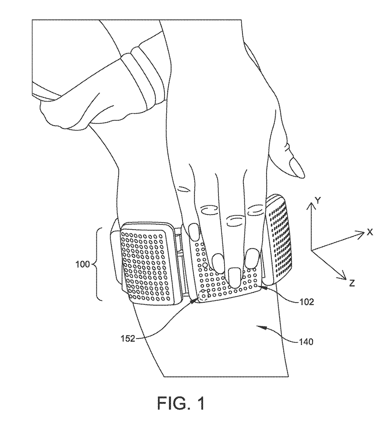 Transcutaneous electrical nerve stimulator with user gesture detector and electrode-skin contact detector, with transient motion detector for increasing the accuracy of the same