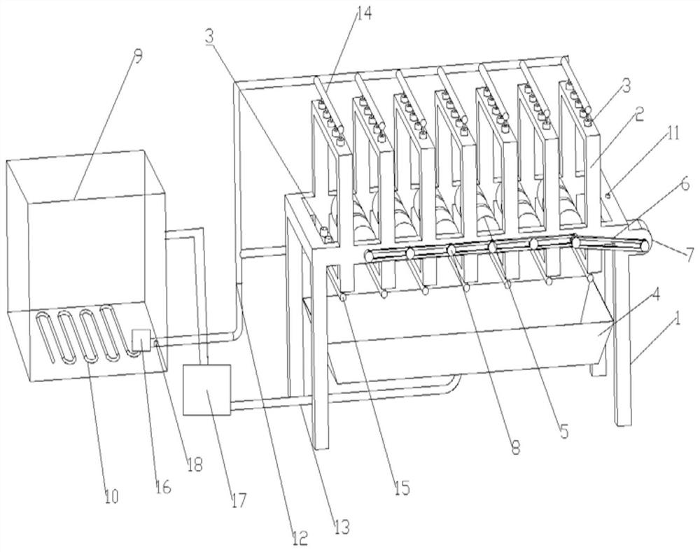 Suspension type tread and sidewall condensation method and device