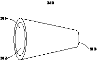 Conical water injection nozzle