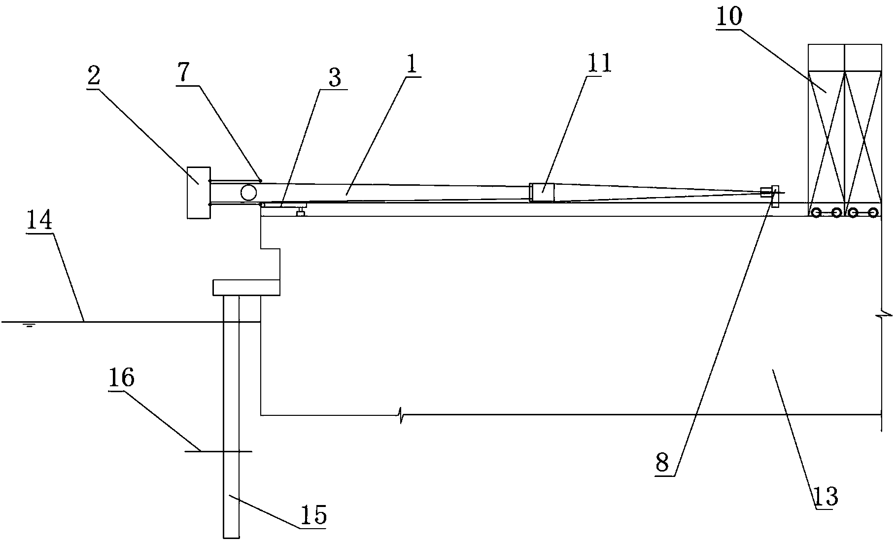 Offshore wind power generation set horizontally-assembling and integrally-overturning-and-erecting installation system and method