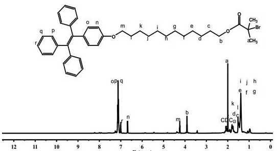 Preparation and application of a multi-responsive polymer quantum dot tpe-pdeaeam