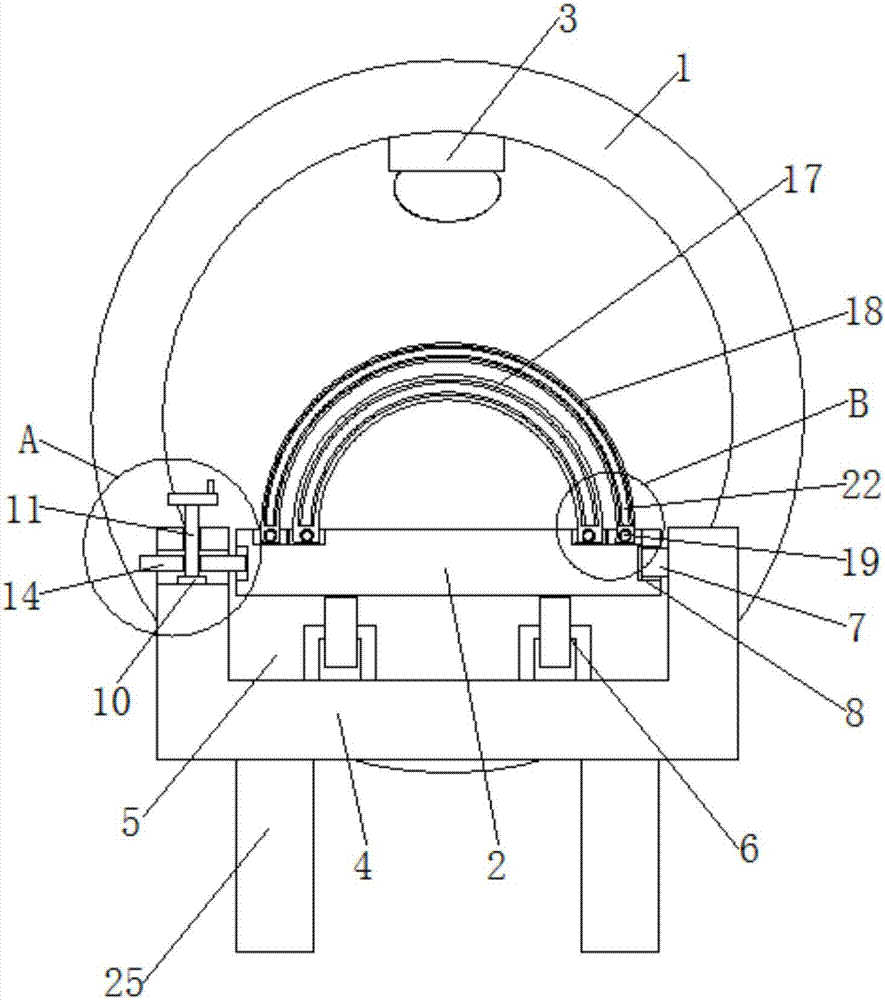 Anti-radiation CT examination table