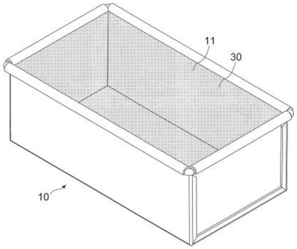 Method for covering the surface of food utensils with hydrophobic polymer metal composite film