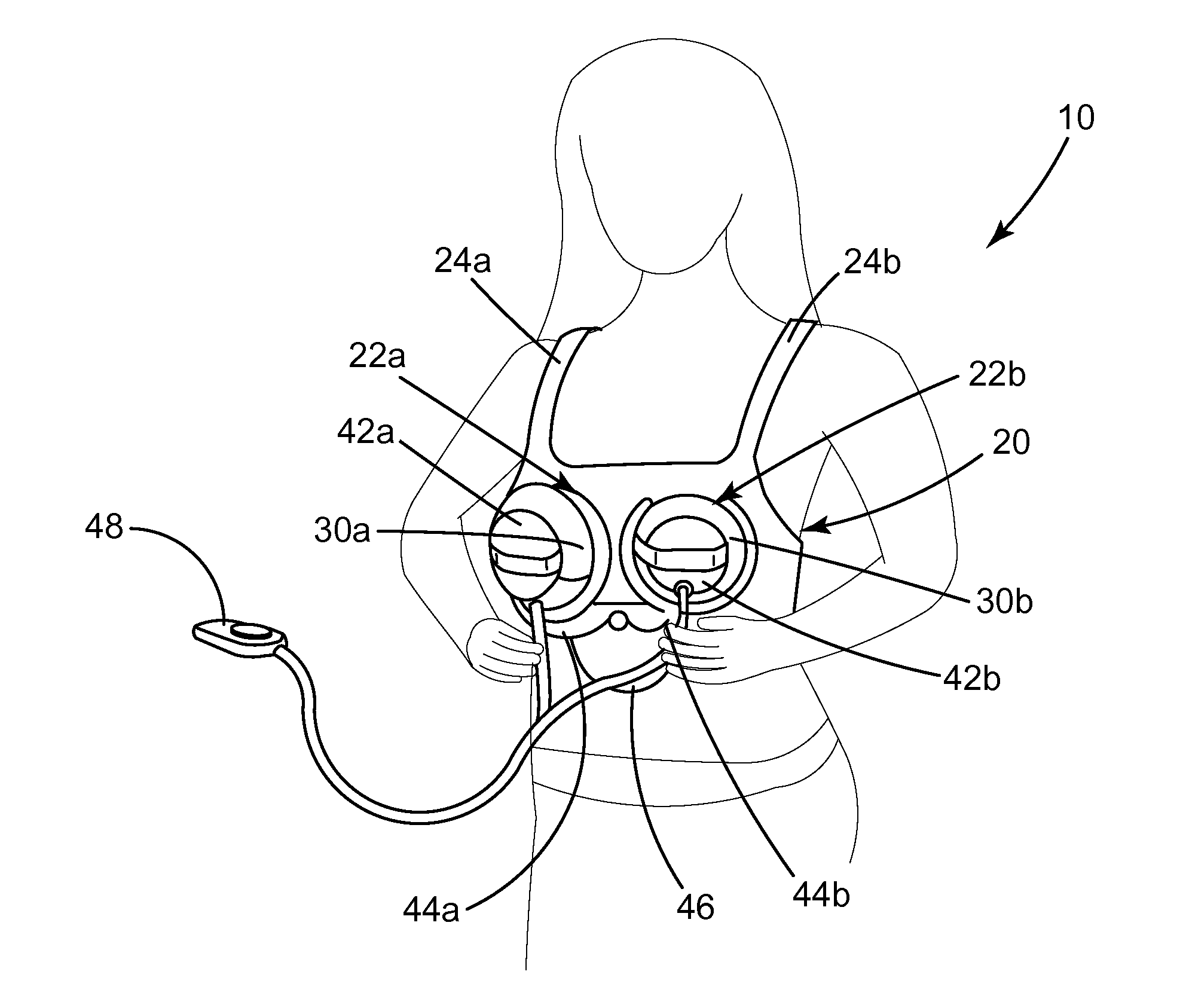Apparatus and methods for compressing a woman's breast to express milk in a concealable manner