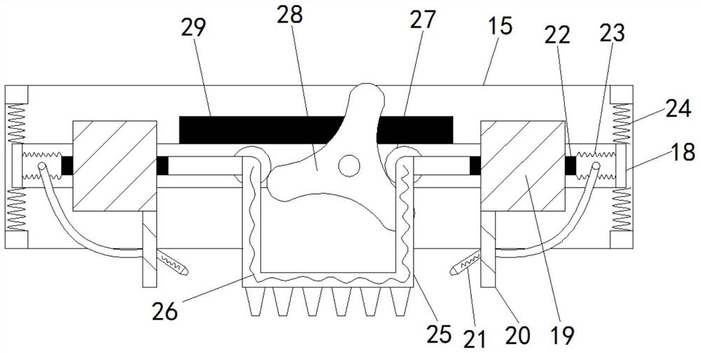 A device for cleaning urban road garbage