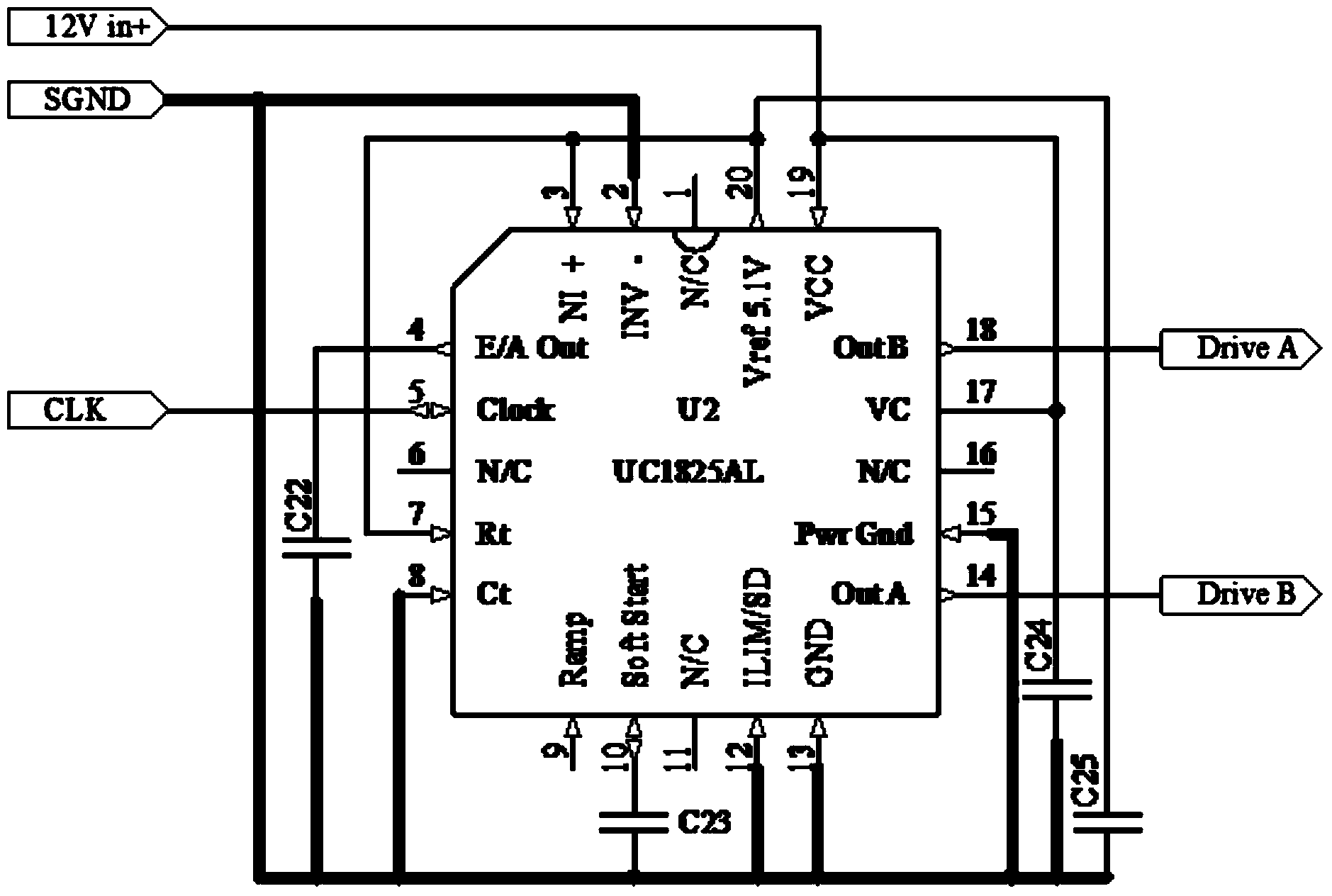 High-reliability magnetic deflection mass spectrograph multiplexed output high-voltage power supply circuit