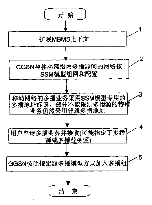 Method for managing broadcast of multi-broadcast service source in mobile network