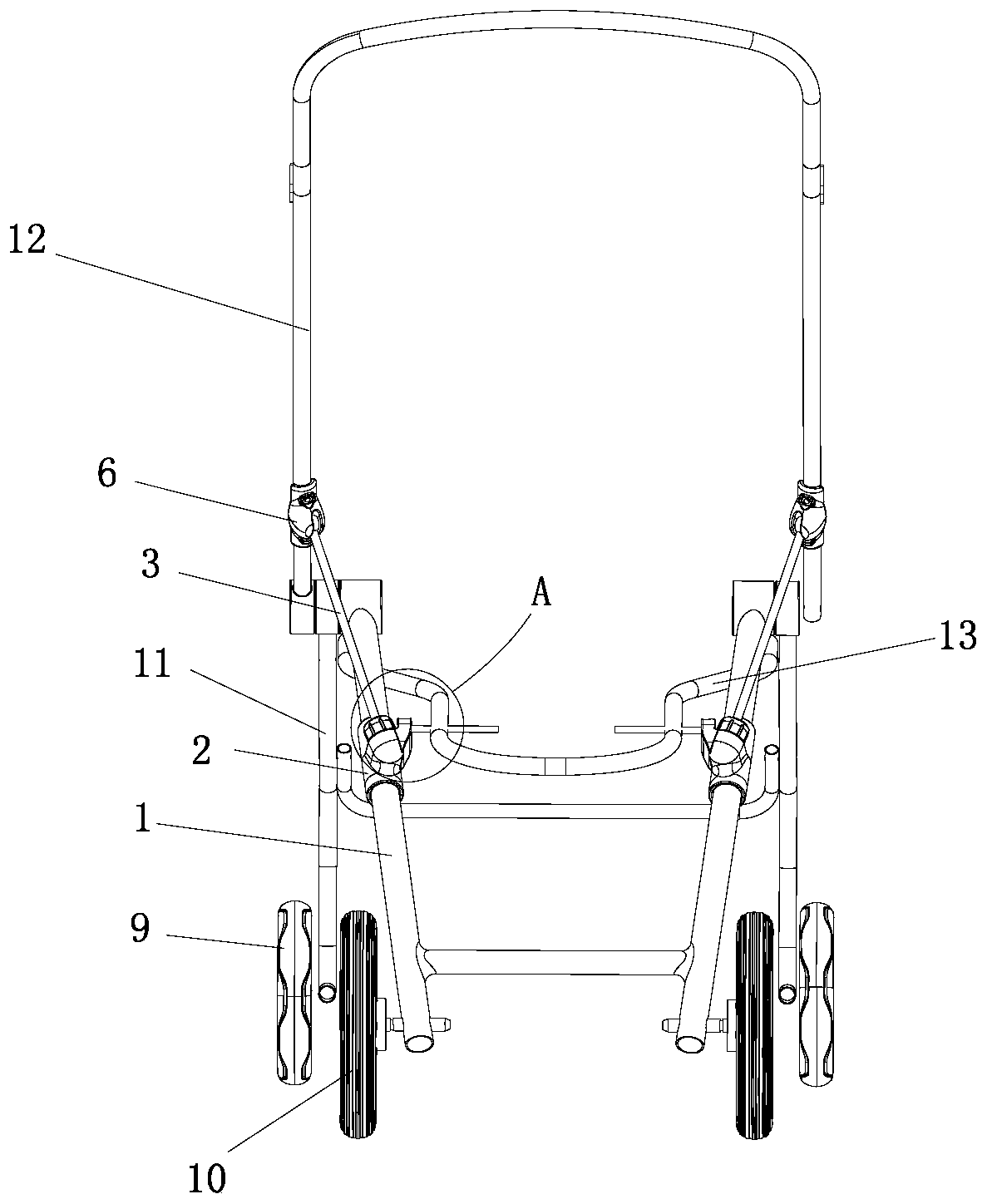 Stroller folding mechanism sale