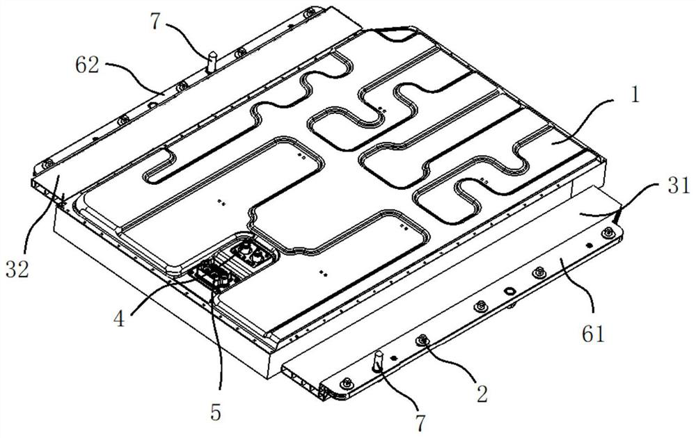 Battery pack structure and vehicle