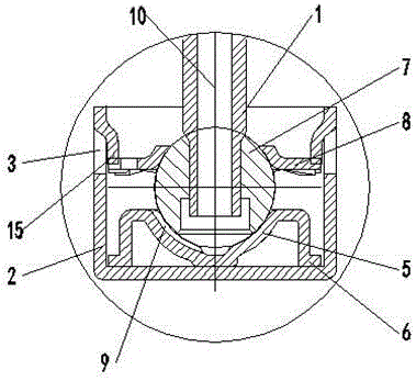 Automatic centering piston connecting rod assembly used for refrigeration compressor