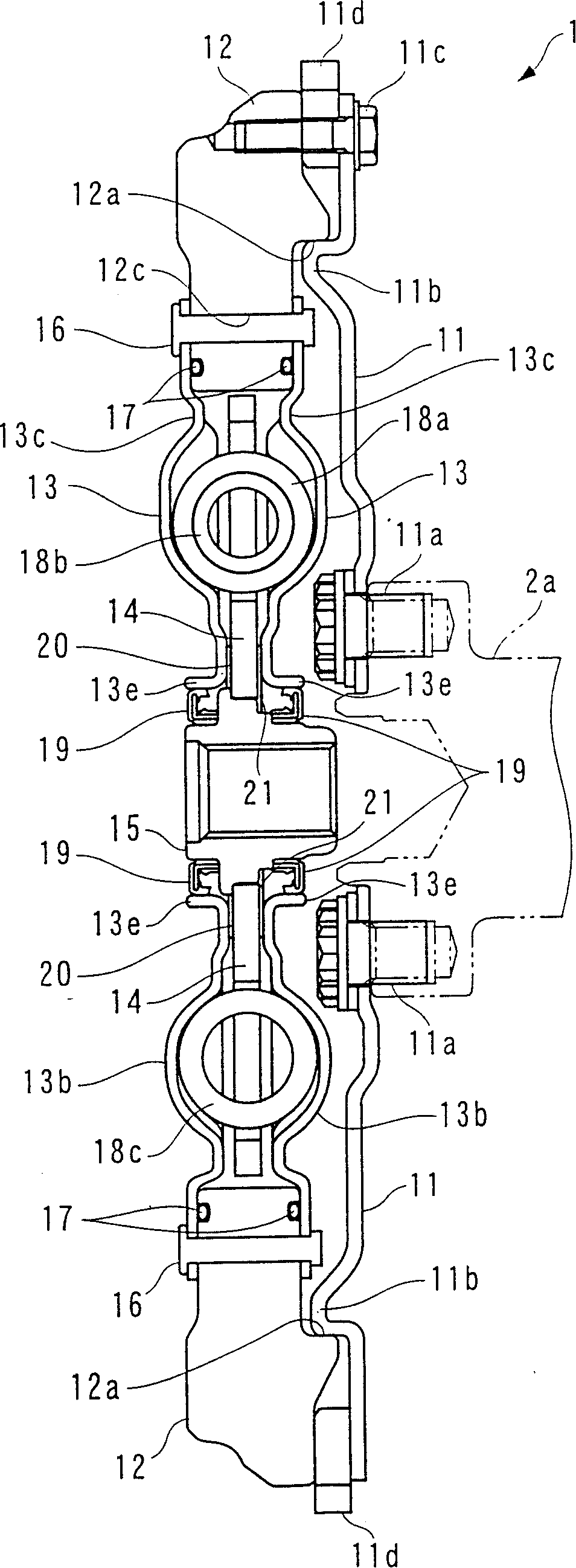 Flywheel unit of prime motor