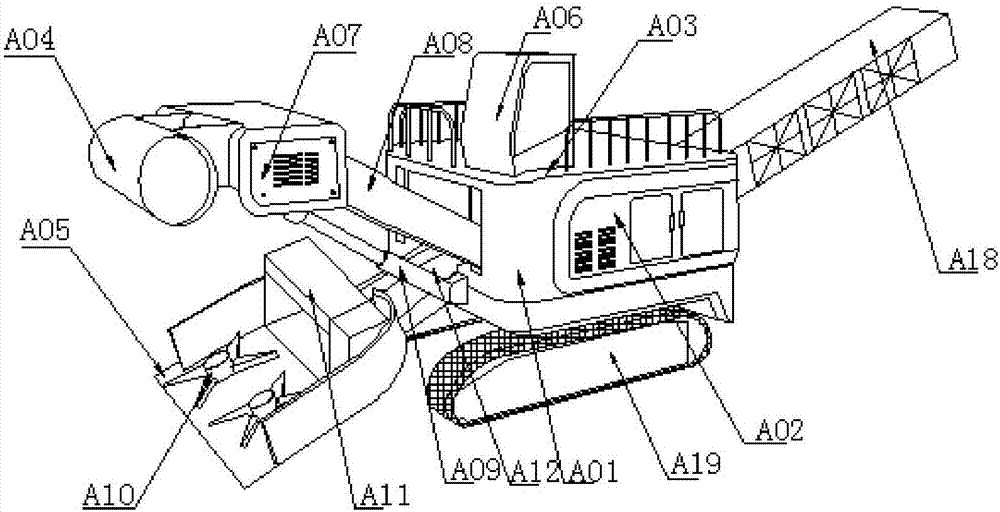 Open-pit coal mining machine capable of effectively crushing coal briquettes