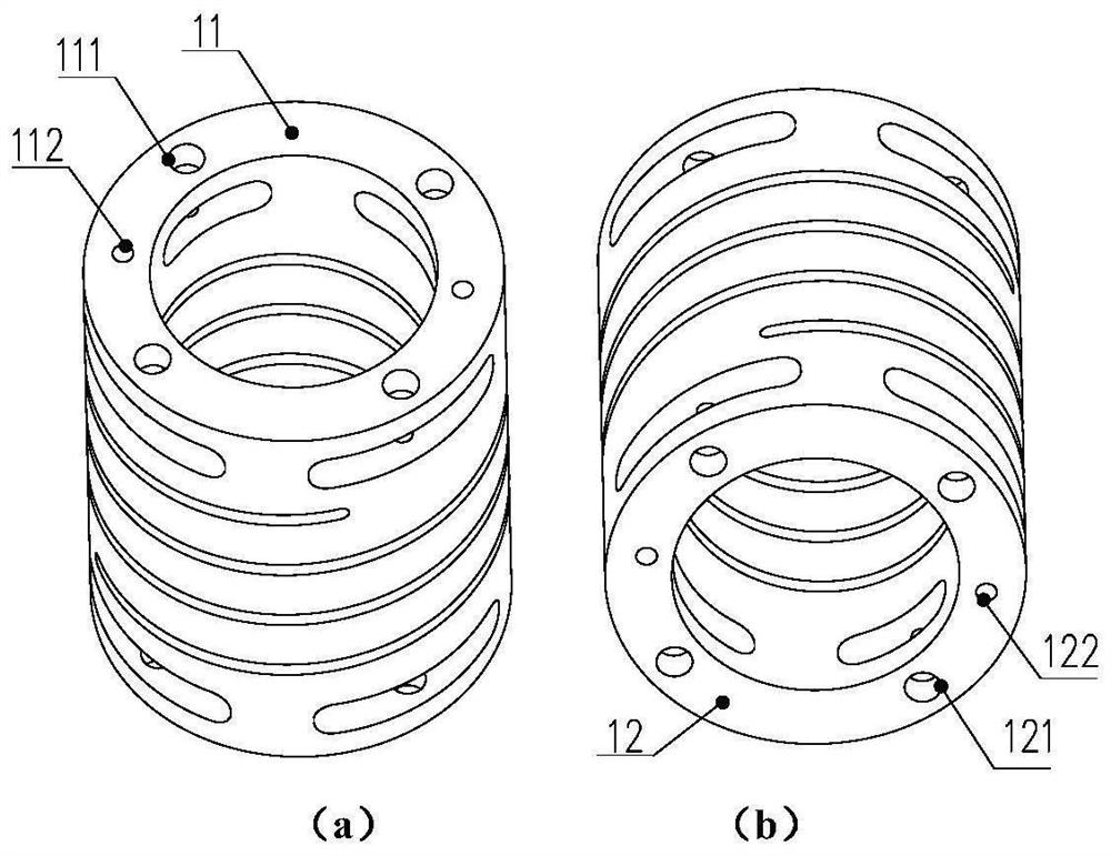 Variable-rigidity large-bearing vibration isolator suitable for vibration isolation of satellite equipment