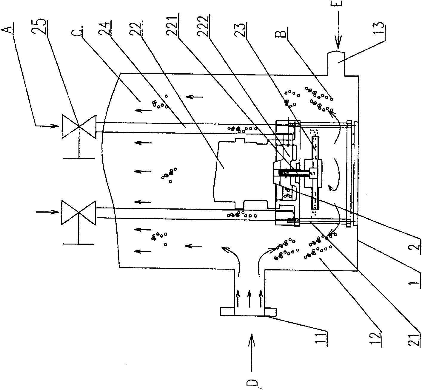 Air entraining float machine and air-float device having the same