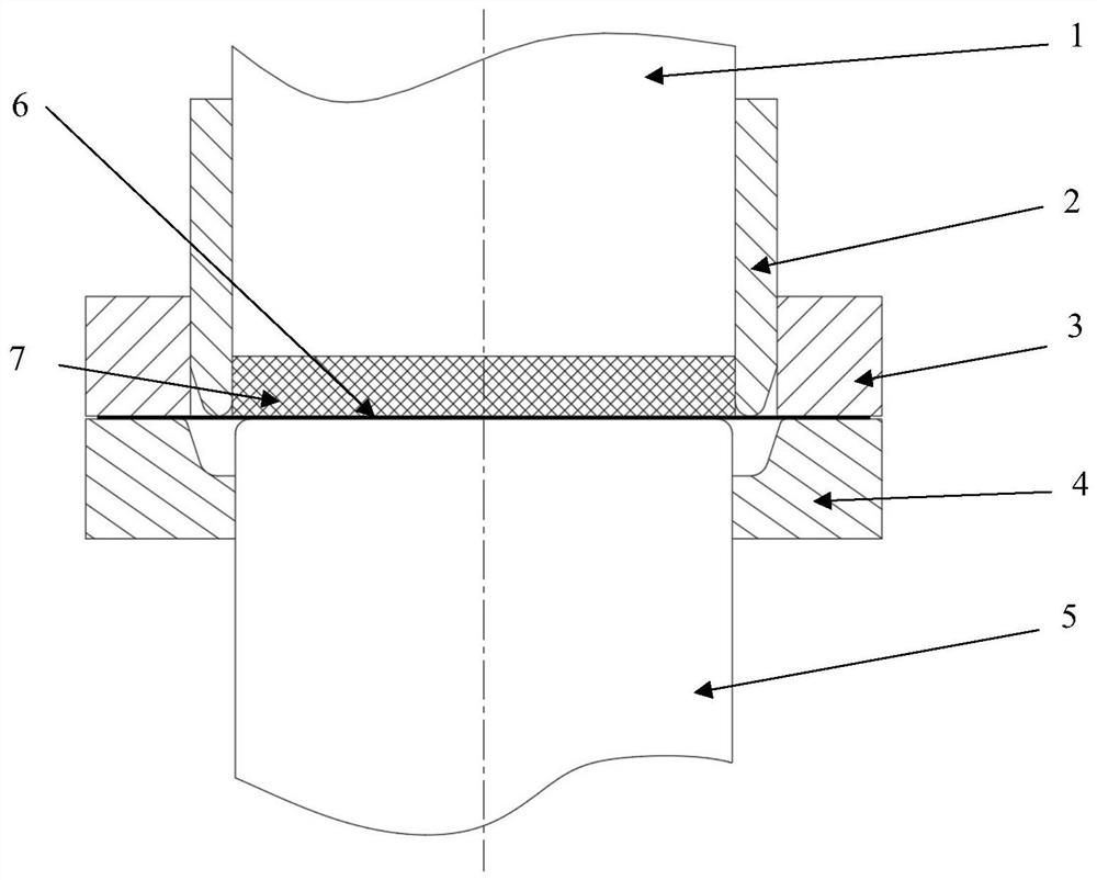 Die and method for front and back deep drawing of double-layer cylindrical parts