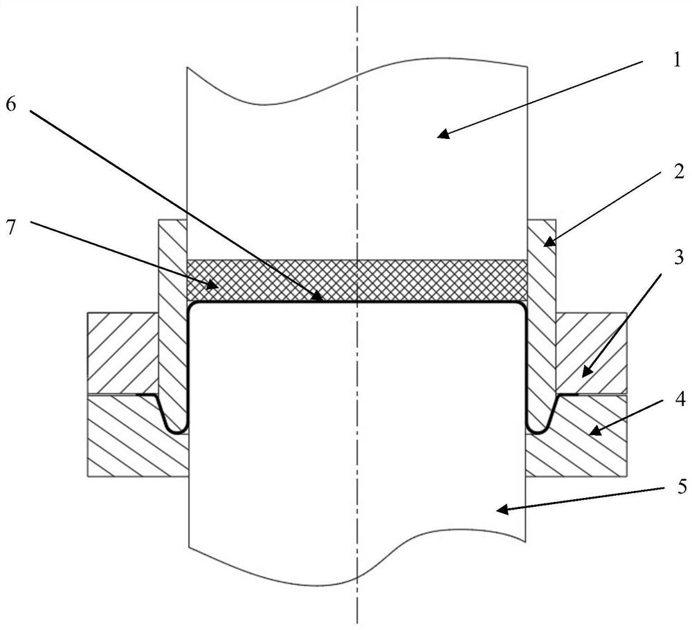 Die and method for front and back deep drawing of double-layer cylindrical parts