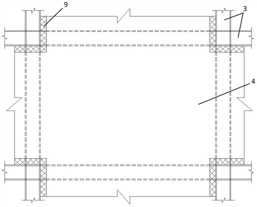 Prefabricated assembly type self-resetting frame integral structure