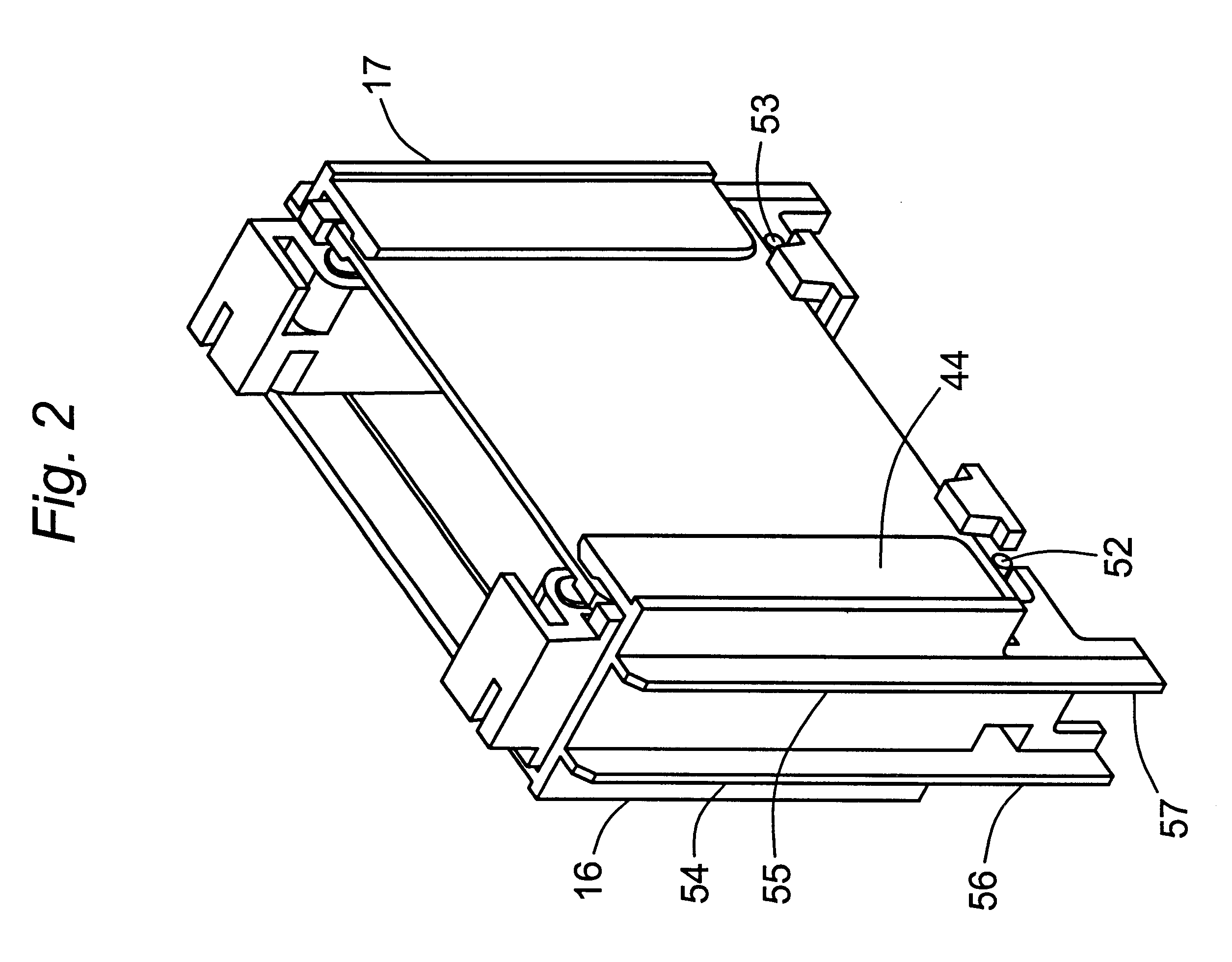 Compact cell clamp for slab gel plate assembly
