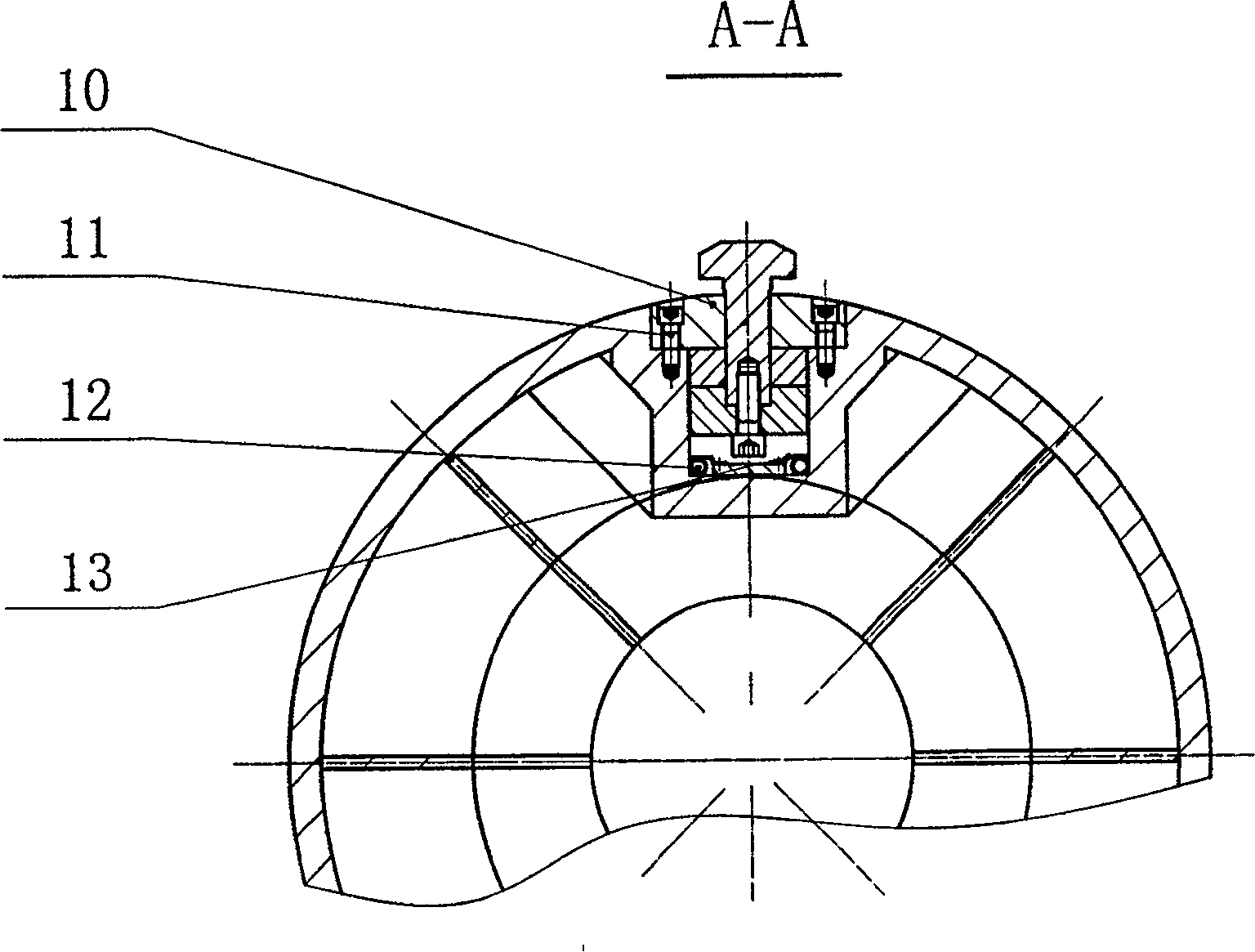 Clamping forming core shaft of welding pipe and clamping adjustment method