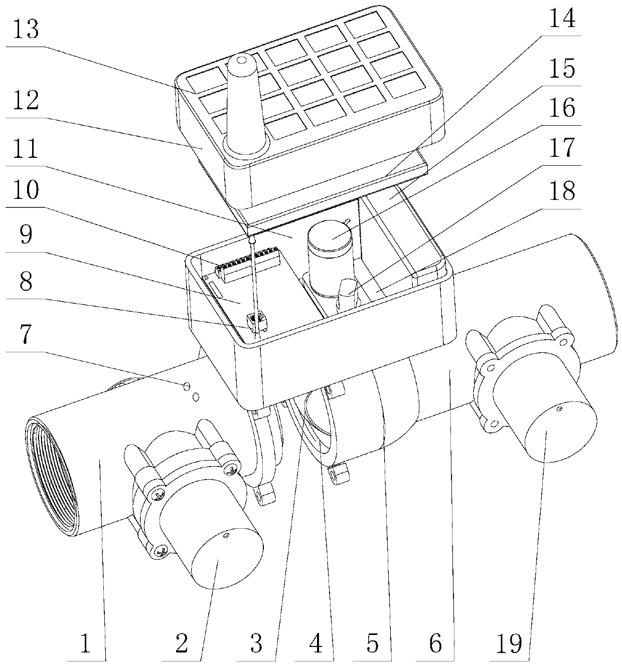 Wireless pipe intelligent measurement and control equipment and method