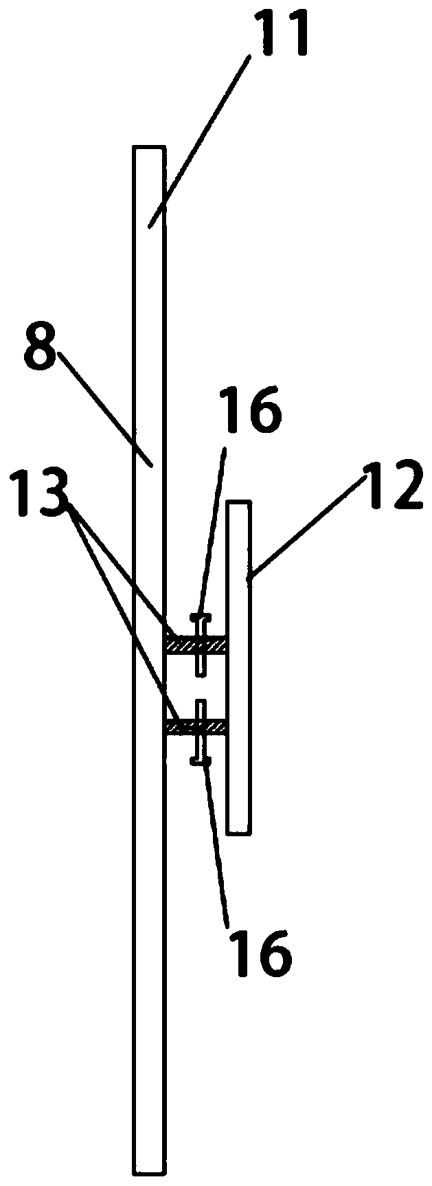Wall-mounted telescopic bracket for television