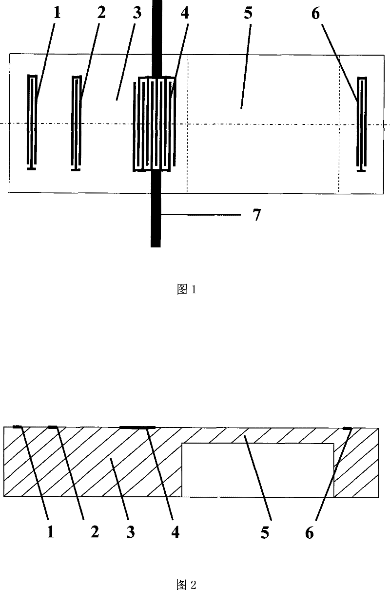 Wireless passive sonic surface wave mixed parameter measuring sensor and parameters analysis method