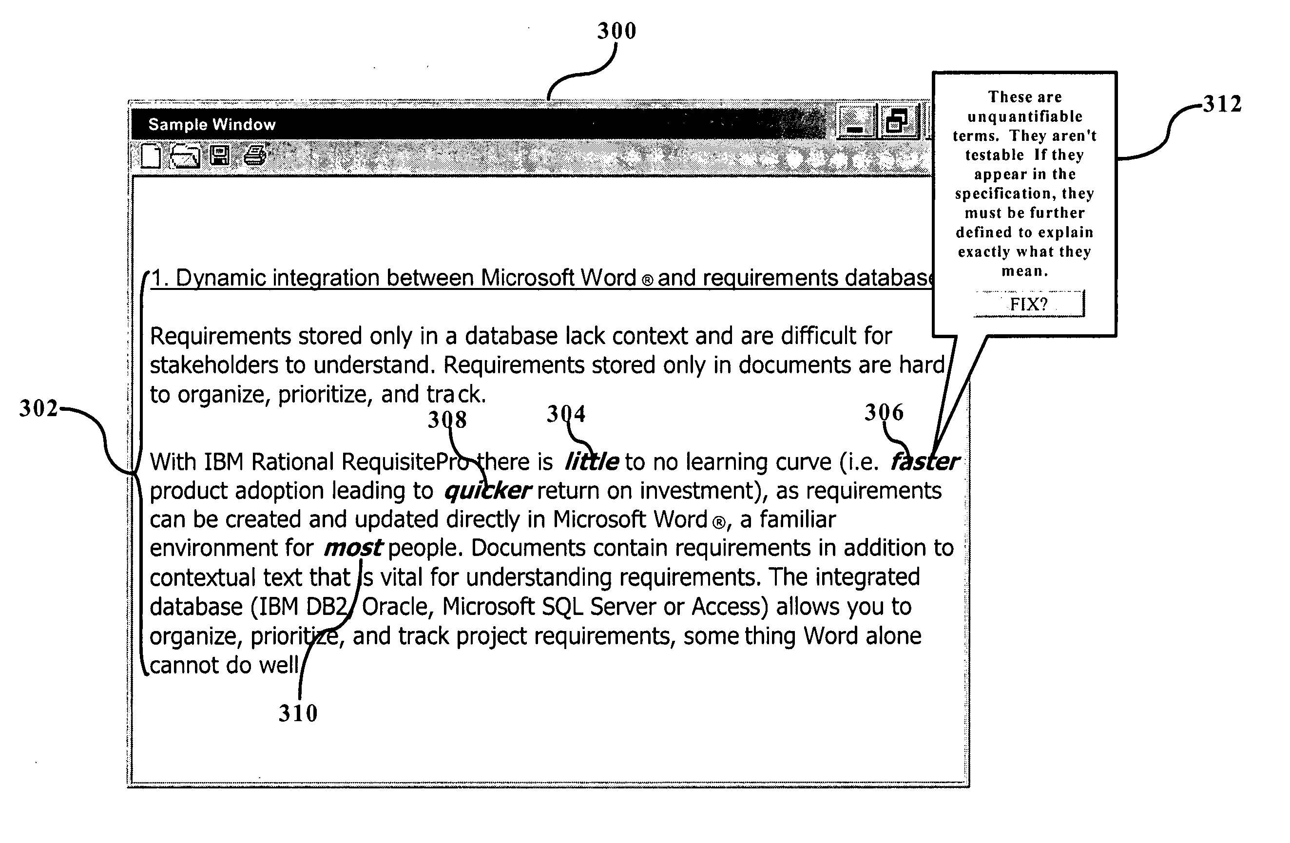 System, method, and computer program product for detection of potentially-problematic terminology in documents
