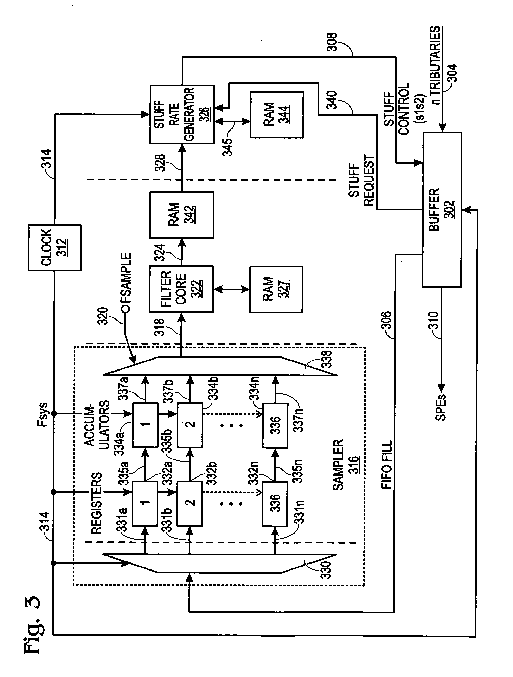 Timeshared jitter attenuator in multi-channel mapping applications