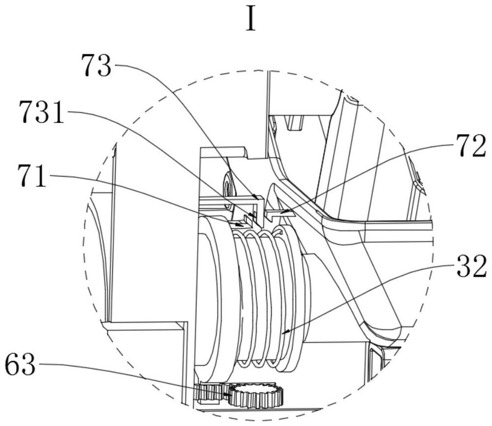 An air conditioner base disassembly structure and air conditioner