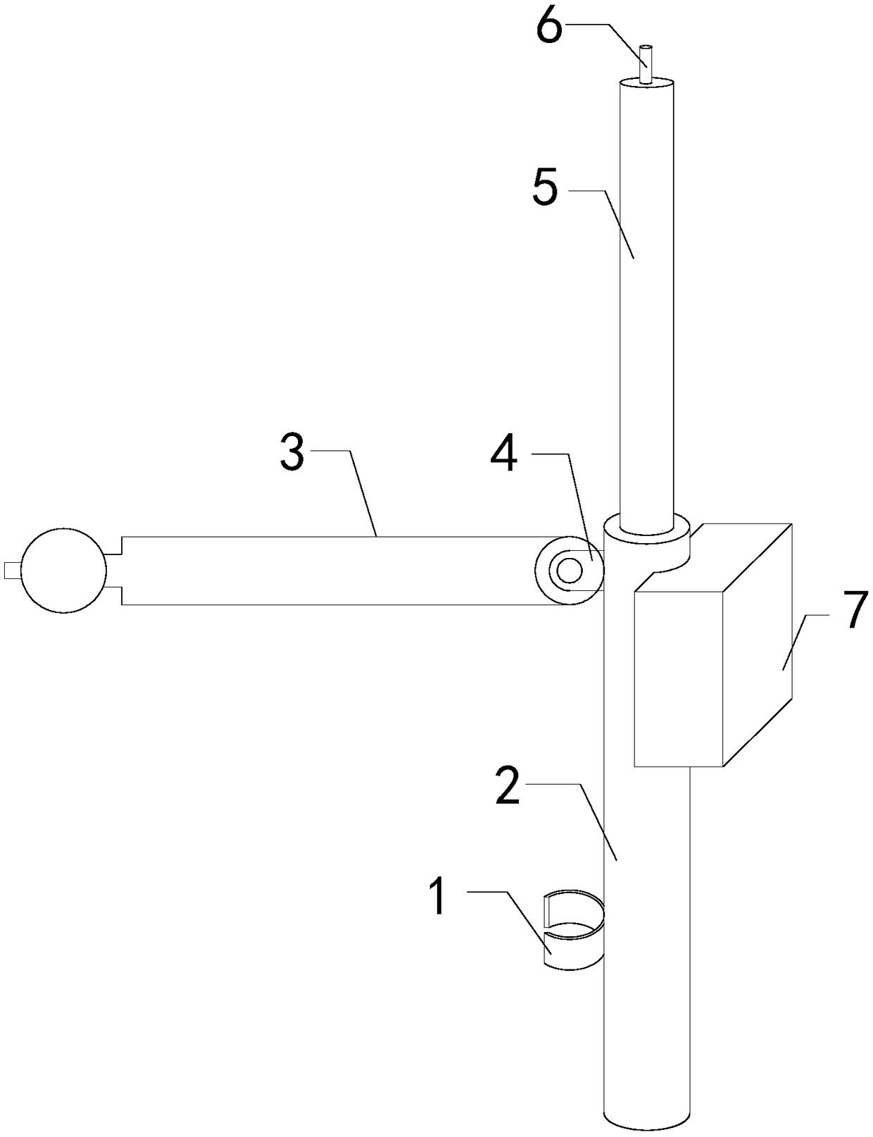 Electric powerconstructionfence placing locating device used in windy weather