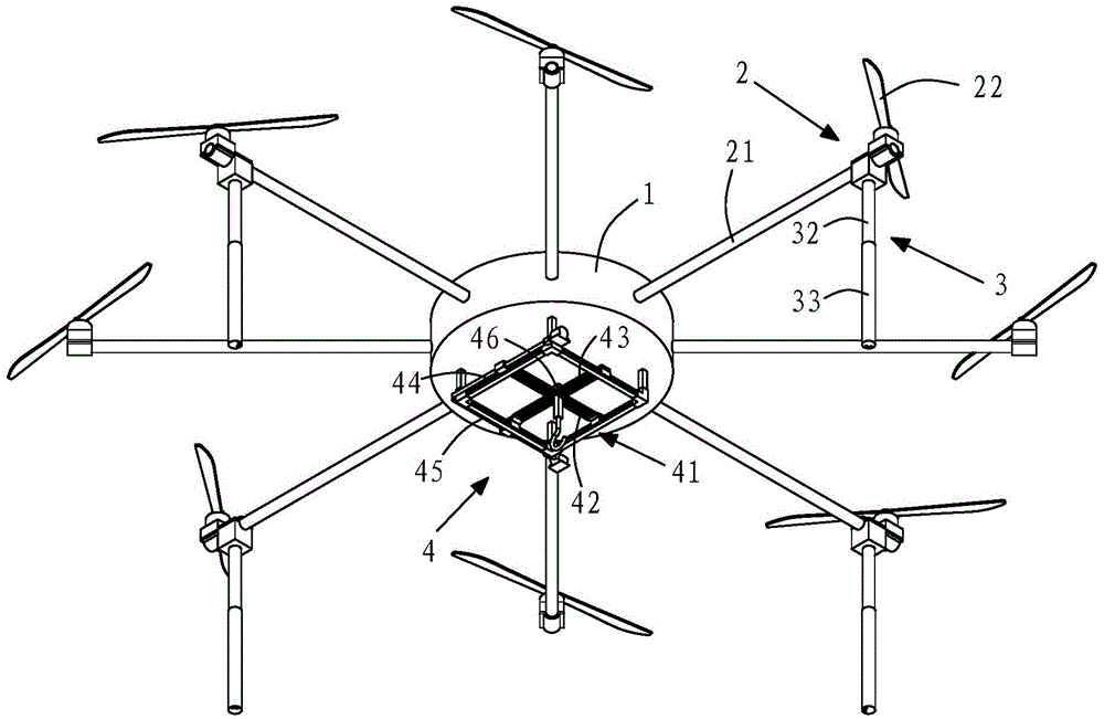 A rotary-wing unmanned aerial vehicle with automatic center of gravity adjustment and adjustment method