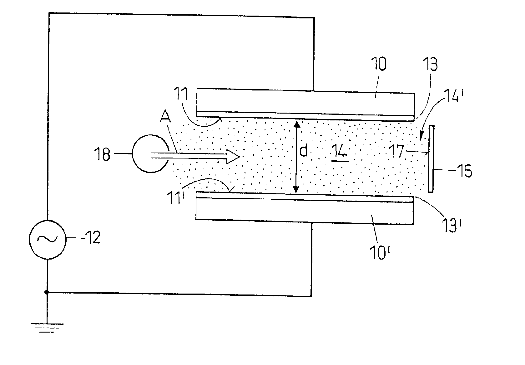 Method and device for treating surfaces using a glow discharge plasma