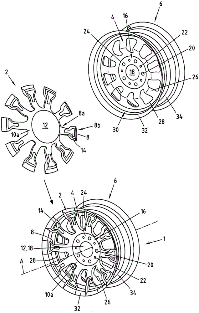 Vehicle wheel and method for producing a vehicle wheel