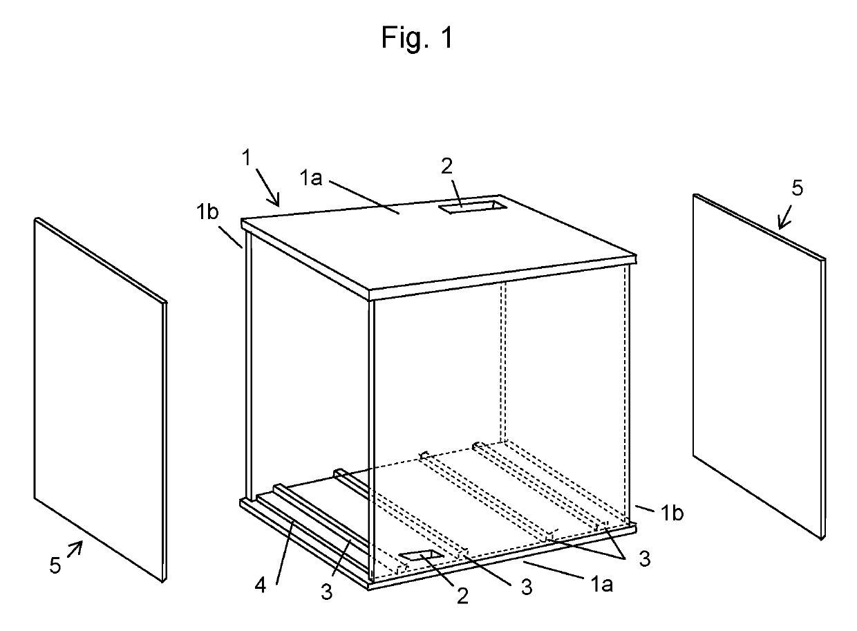 Vertical Frame Orientation Bee Container