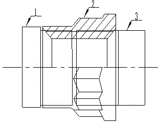 Process for local electroplating of internal threads of nut