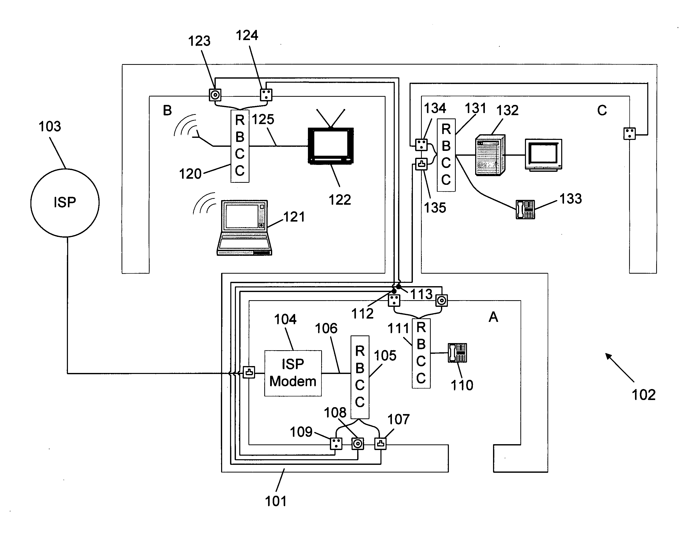 Home network apparatus