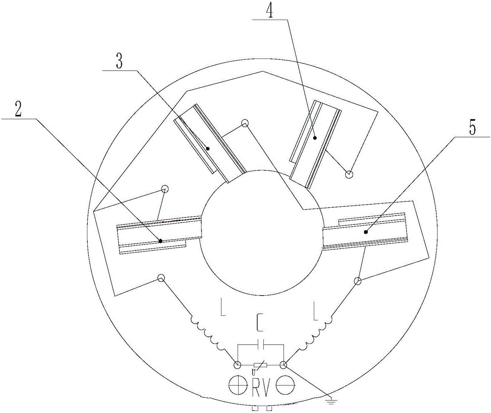 Brush carrier assembly of automobile radiator fan motor