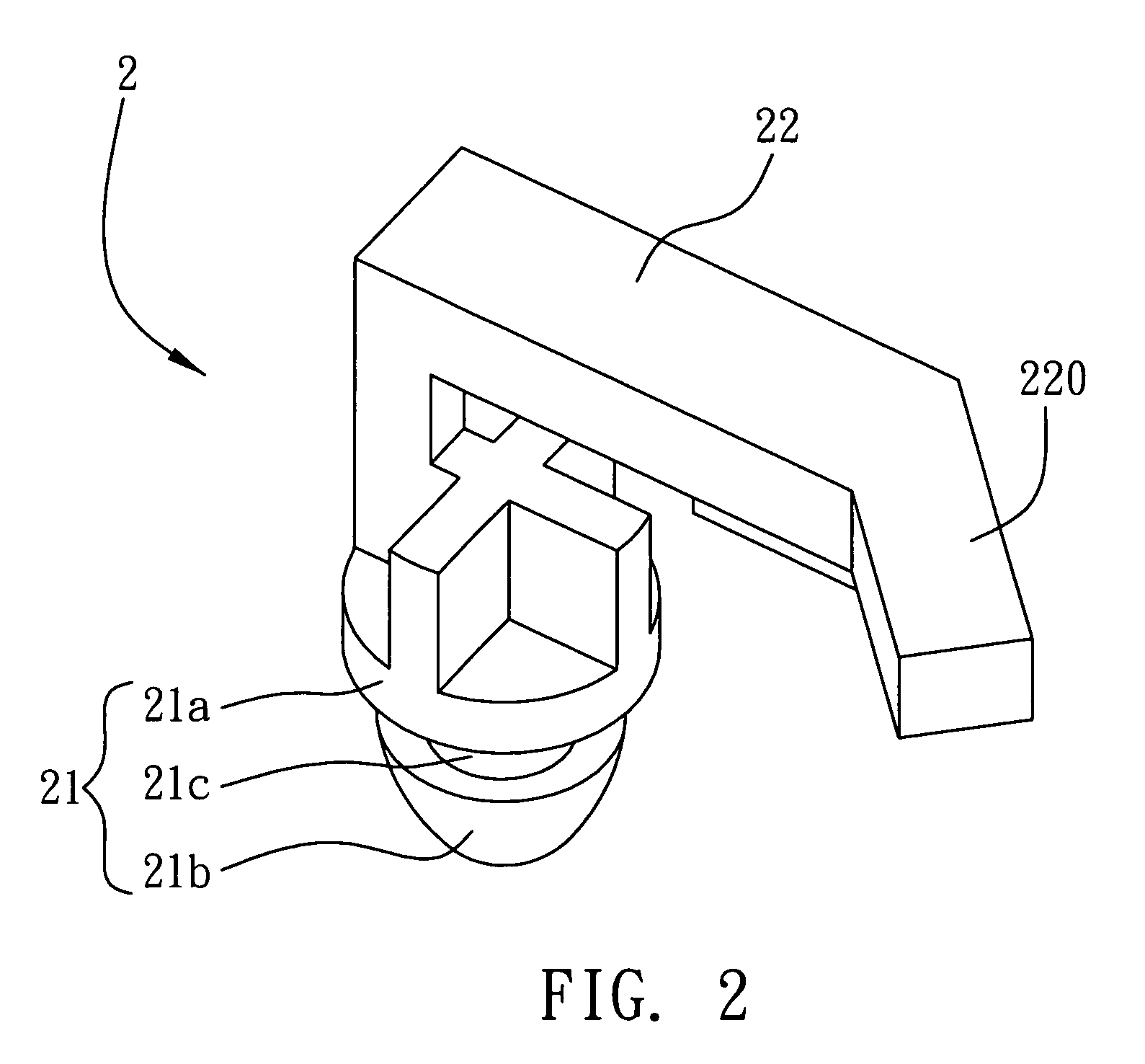 Fixing structure for external circuit board