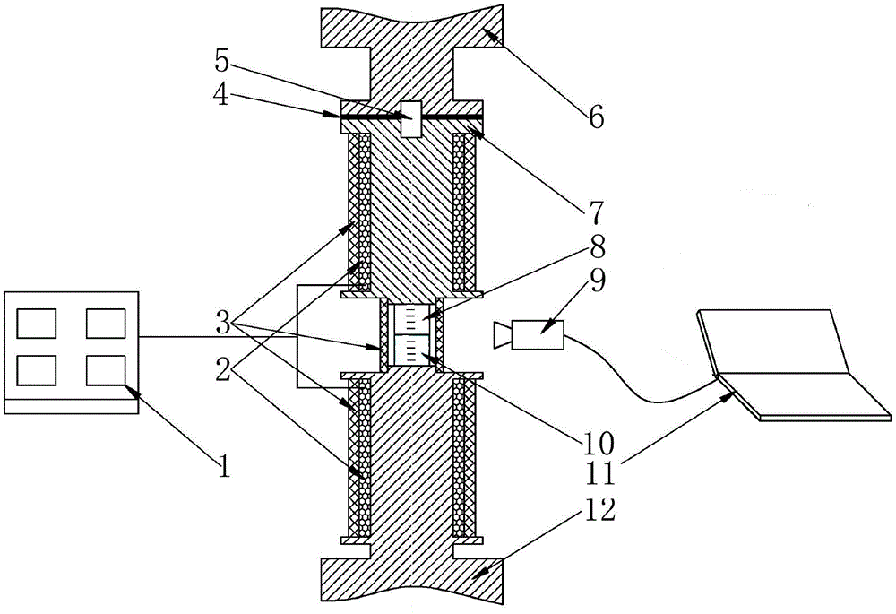 Interface thermal resistance measuring method in dissimilar metal compound molding process