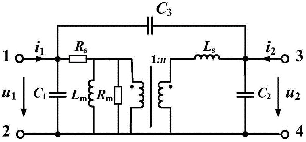 Measuring method for stray capacitance of large-capacity high-frequency transformer