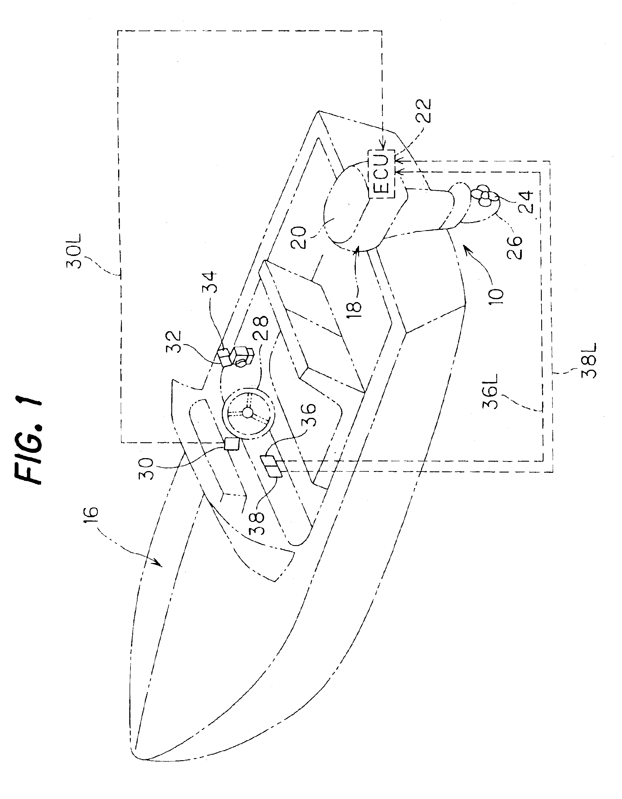 Outboard motor steering system