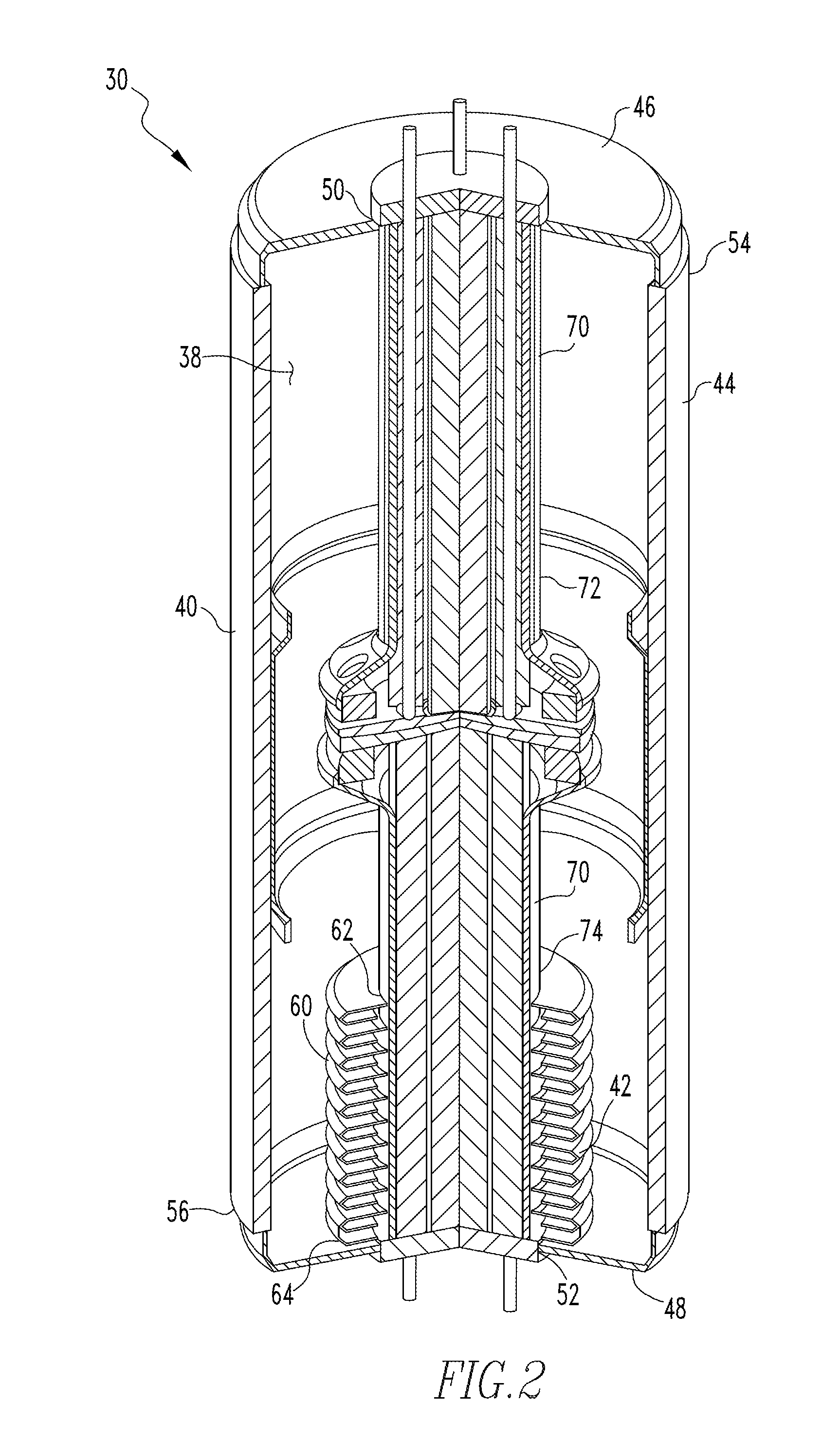 High Current Vacuum Interrupter With Sectional Electrode and Multi Heat Pipes