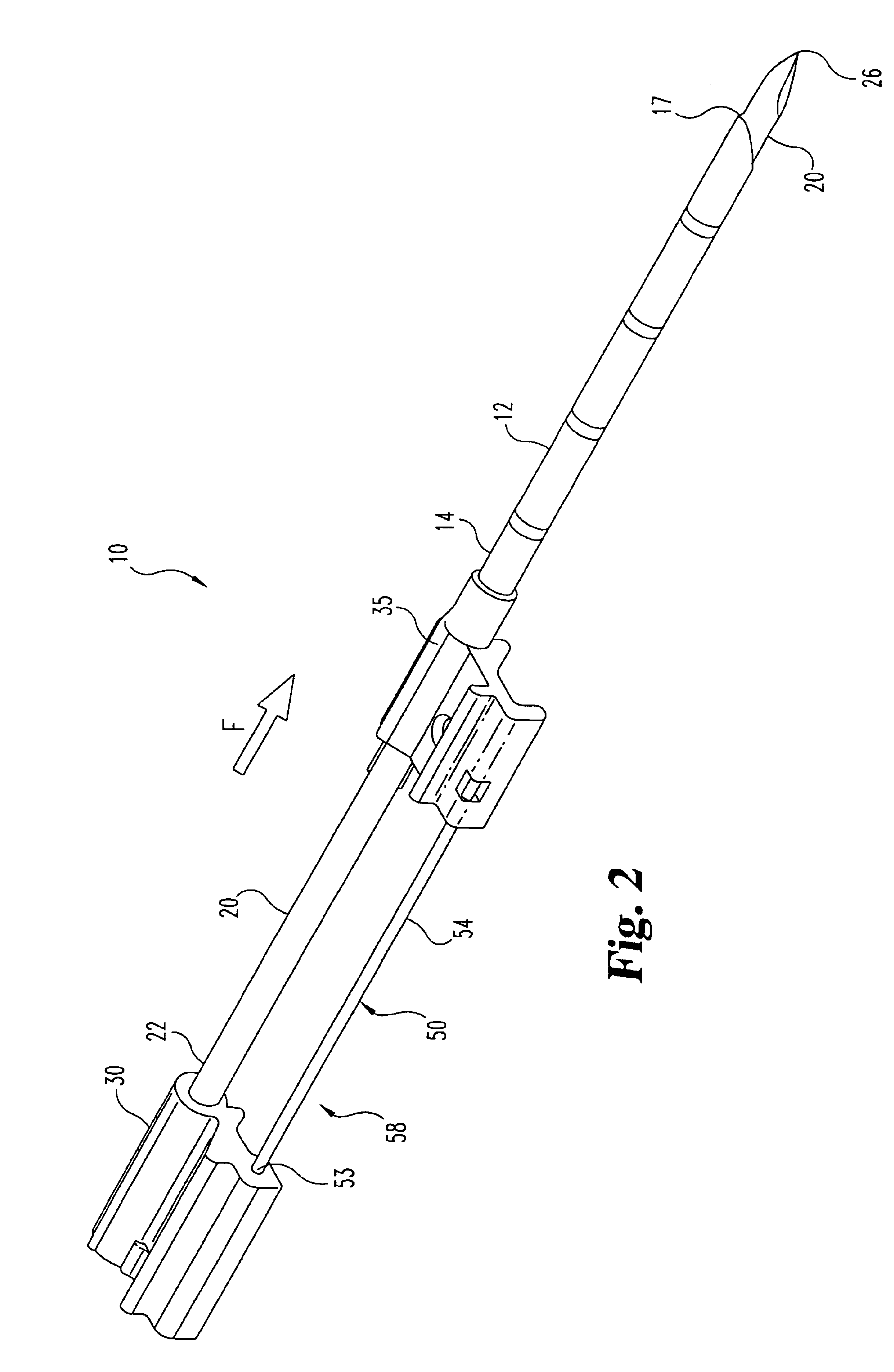 Biopsy needle with integrated guide pin