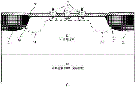 A production process for improving bipolar transistor bvcbo