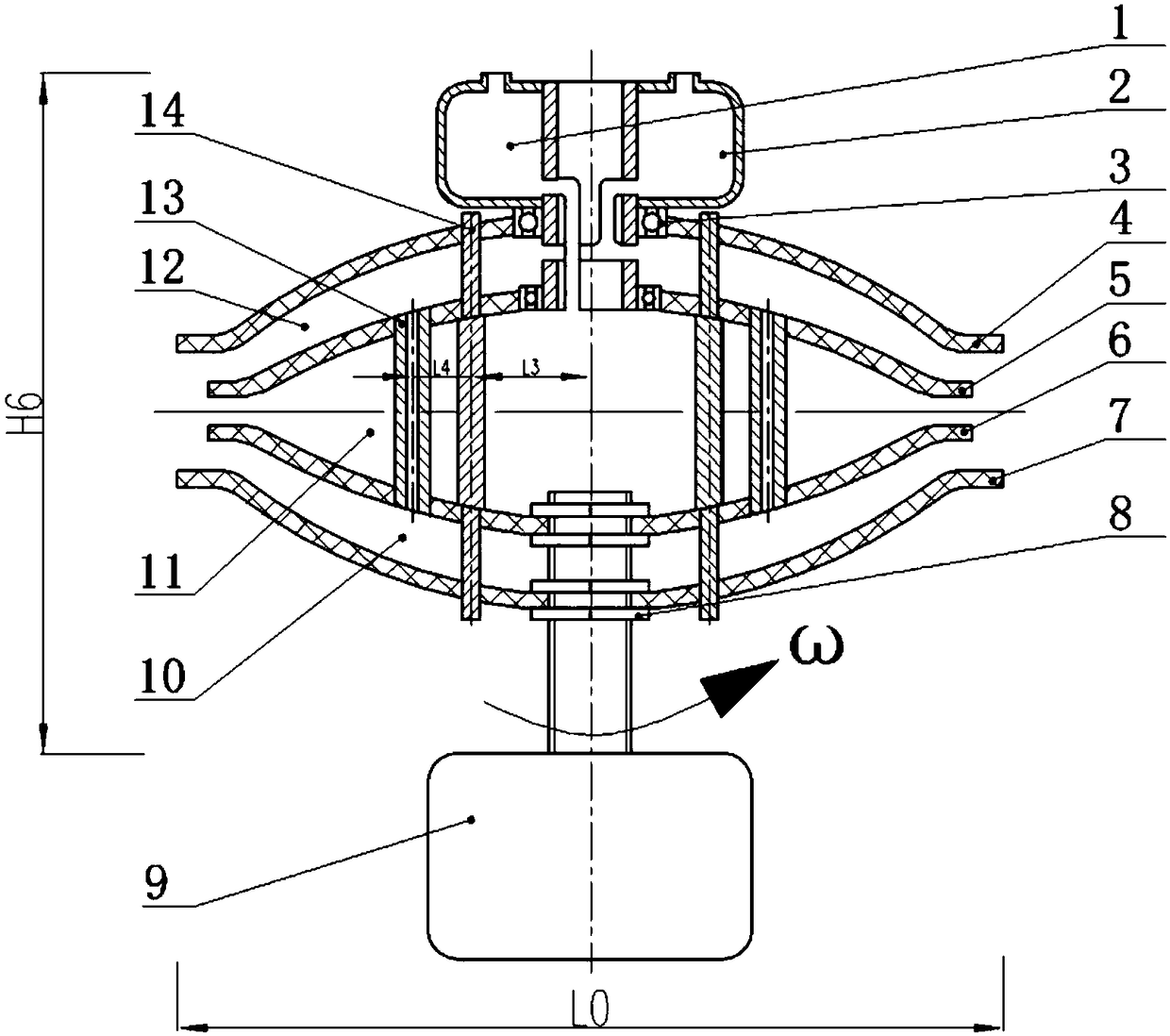 Free-surface coaxial centrifugal electrostatic spinning spinneret