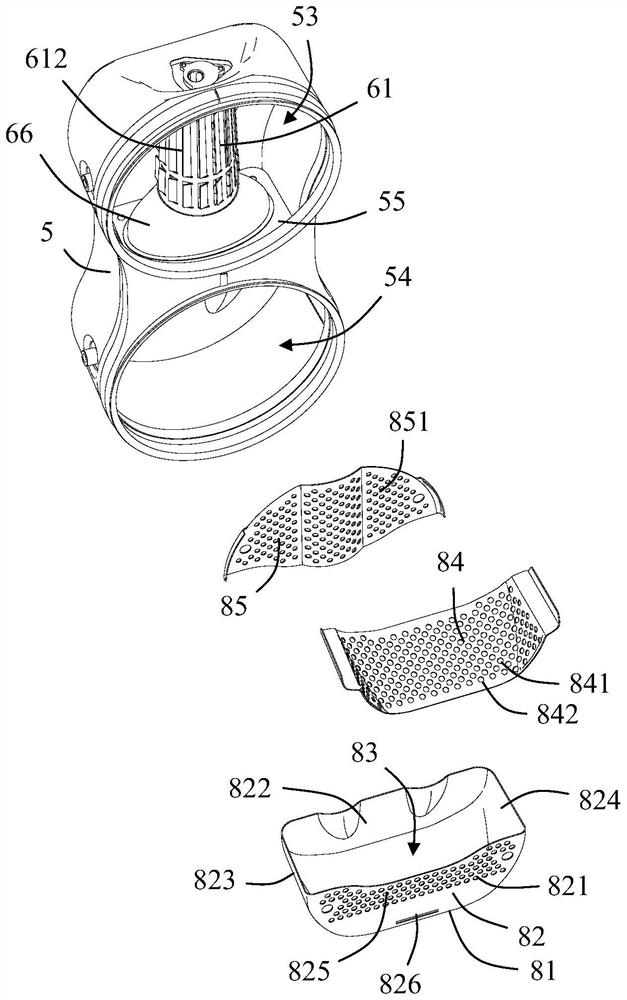 Mixing cavity assembly and tail gas aftertreatment package